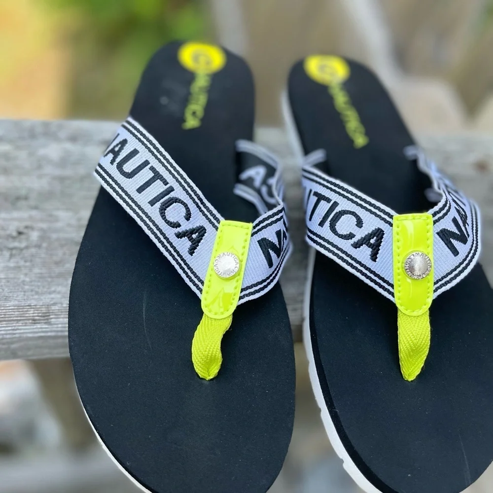 Náutica logo thong sandal